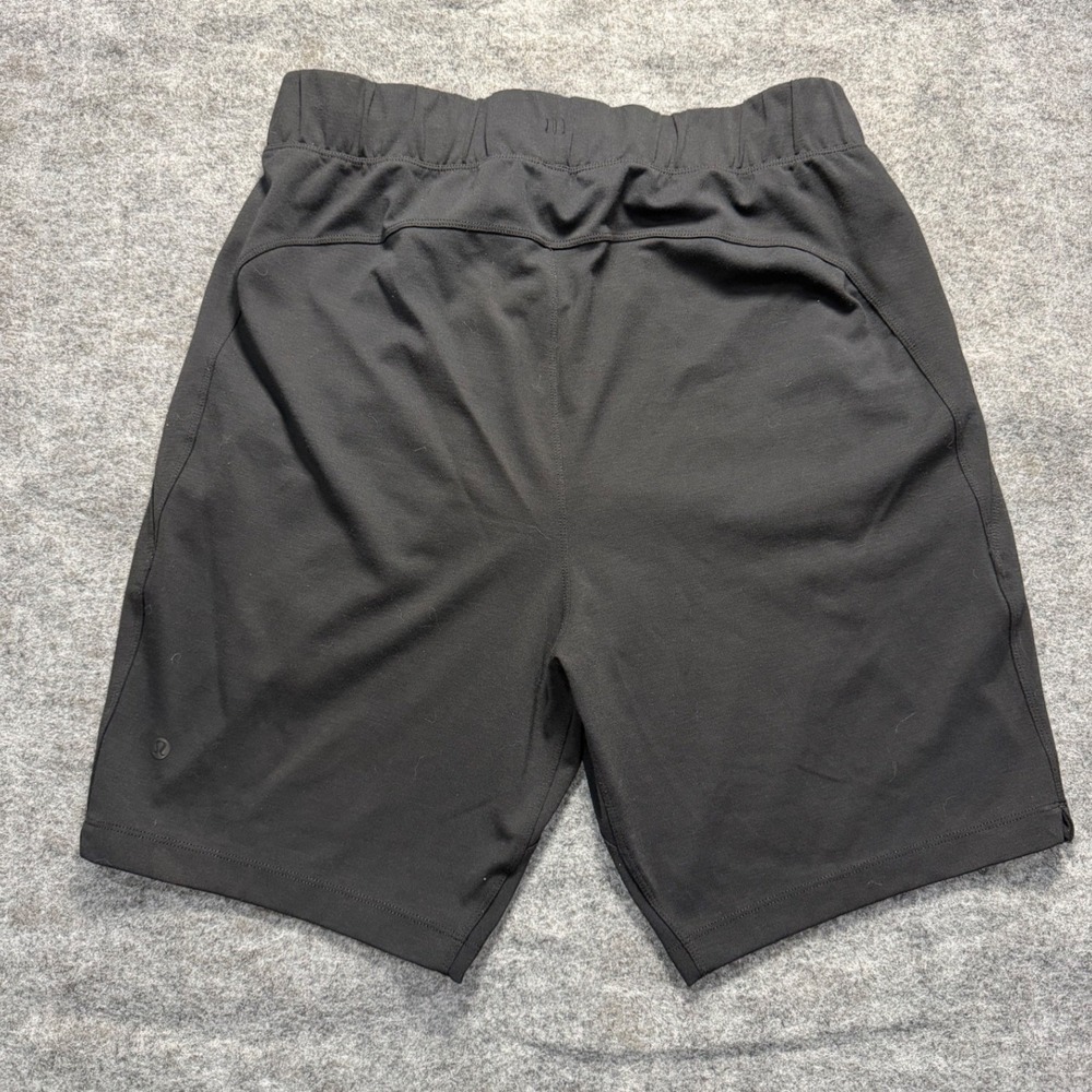 Lululemon Connector Sweat Shorts Mens L 8" Black Soft Buttery Fabric Gym Athlete